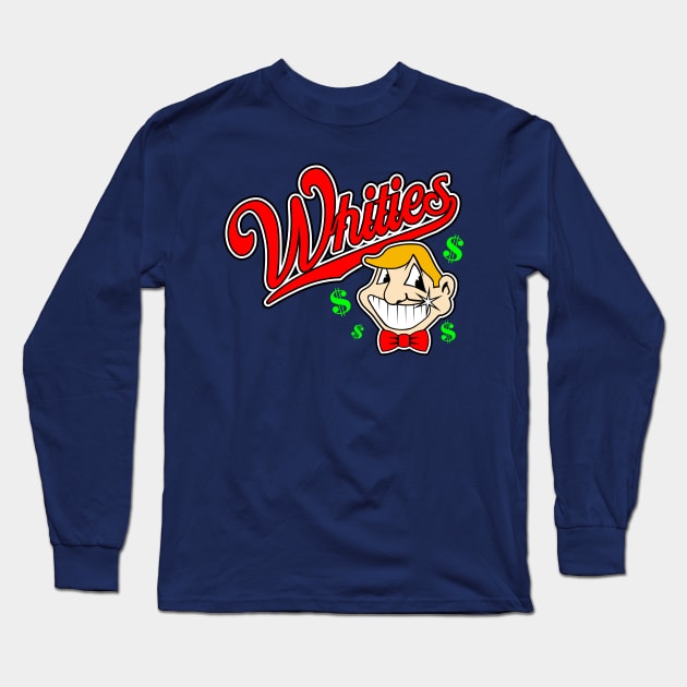 Caucasians Baseball Whities Long Sleeve T-Shirt by Fuzzy Bear